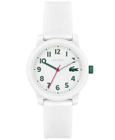 Lacoste Kids L.12.12 White Silicone Strap Watch 32mm