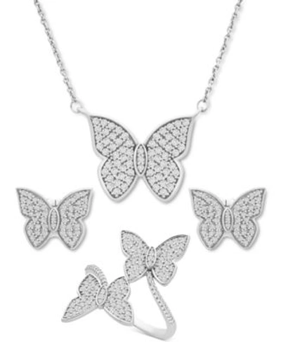 Wrapped In Love Diamond Butterfly Jewelry Collection In 14k White Gold Created For Macys