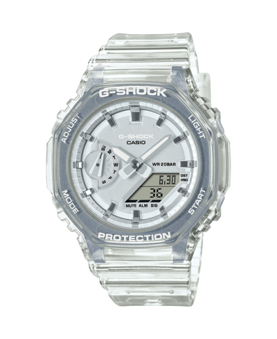 G-shock Unisex White Skeleton Resin Strap Watch 40.4mm Gmas2100sk7a