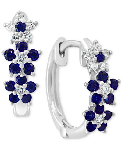 Lali Jewels Ruby (3/8 Ct. T.w.) & Diamond (1/8 Ct. T.w.) Small Hoop Earrings In 14k Rose Gold ( Also In Sapphire