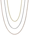 MACY'S 14K GOLD 14K WHITE GOLD 14K ROSE GOLD NECKLACES 16 20 WHEAT CHAIN 9 10MM
