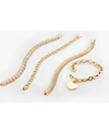 Macy's Diamond Accent Bracelets In Gold Rose Gold Or Silver Plate In Gold