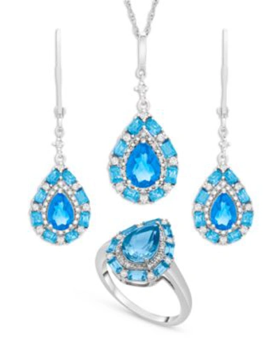 Macy's Blue Topaz Multi Gemstone Jewelry Collection In Pink Morganite