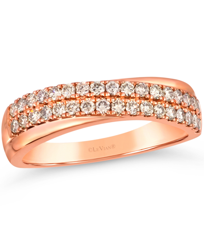 Le Vian Ring Featuring (1/2 Ct. T.w.) Nude Diamond Set In 14k Rose Gold In K Strawberry Gold