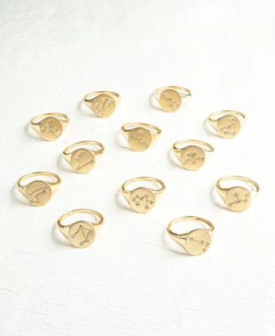 Wrapped Diamond Zodiac Constellation Ring Collection In 10k Yellow Gold Created For Macys