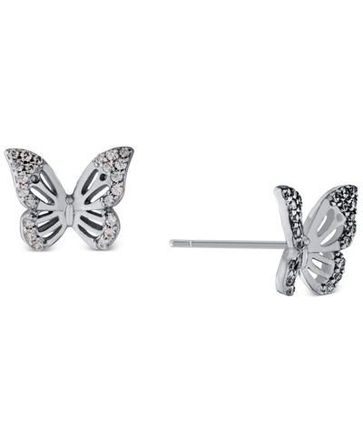 Giani Bernini Cubic Zirconia (3/8 Ct. T.w.) Butterfly Stud Earrings In Sterling Silver