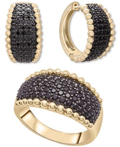 Wrapped In Love Black Diamond Bead Edge Jewelry Collection In 14k Gold Created For Macys In Yellow Gold
