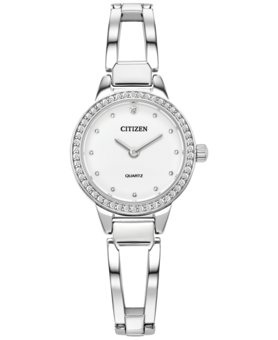 Citizen Women's Stainless Steel Bracelet Watch 24mm In Silver-tone