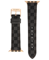 Steve Madden Women's Grey Faux Leather Band Designed For Apple Watch 42mm (series 1-3 Only) & 44/45/46/49mm (ultr In Gray