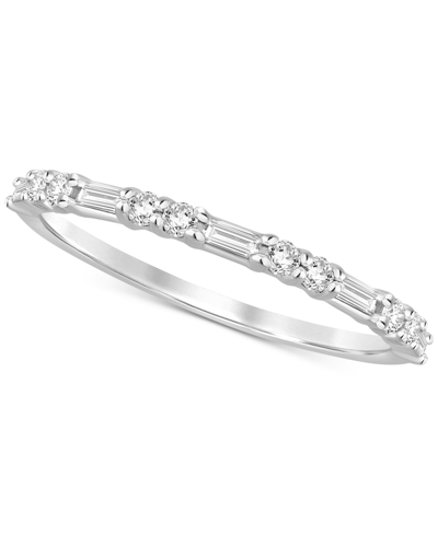 Macy's Diamond Band (1/3 Ct. T.w.) In 14k White Gold
