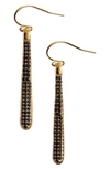 KATE SPADE shine on pavé linear drop earrings