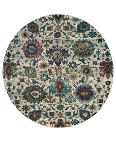 Jhb Design Andorra Catalan 1'10" X 3'2" Area Rug In Stone