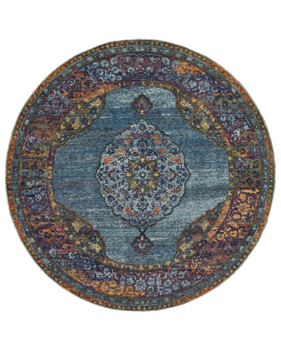 Jhb Design Journey Ardebil 2'3" X 8' Runner Rug In Blue