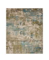 Karastan Elements Olivine 8' X 11' Area Rug In Aqua
