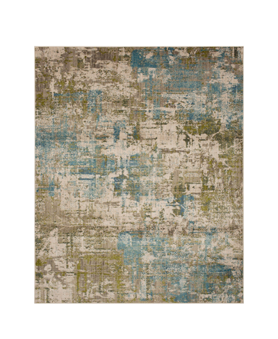 Karastan Elements Olivine 8' X 11' Area Rug In Aqua