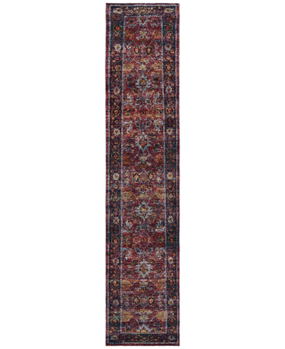 Jhb Design Journey Prima 5'3" X 7'3" Area Rug In Red