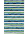 Liora Manne Visions Ii Painted Stripes 3'6" X 5'6" Outdoor Area Rug In Multi