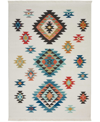 Nourison Navajo Nav07 White 6'7" X 9'7" Area Rug In White