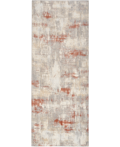 Calvin Klein Ck950 Rush Ck951 2'3" X 7'3" Runner Area Rug In Ivory