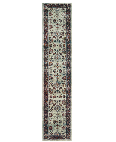 Jhb Design Journey Alpine 2'3" X 8' Runner Rug In Stone