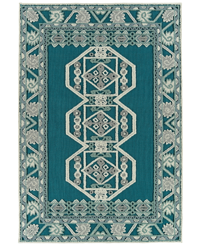 Tamara Day Warwick Tdw03 4' X 6' Area Rug In Teal