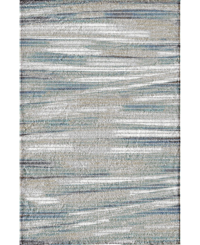 Portland Textiles Urban Exposure Shamoli Blue 5' X 7'6" Area Rug