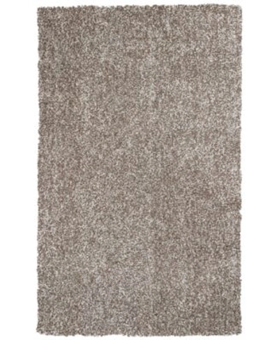 Kas Bliss Heather Shag Area Rugs In Beige