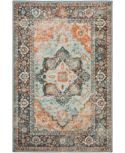 D Style Basilic Bas2 Area Rug In Mint
