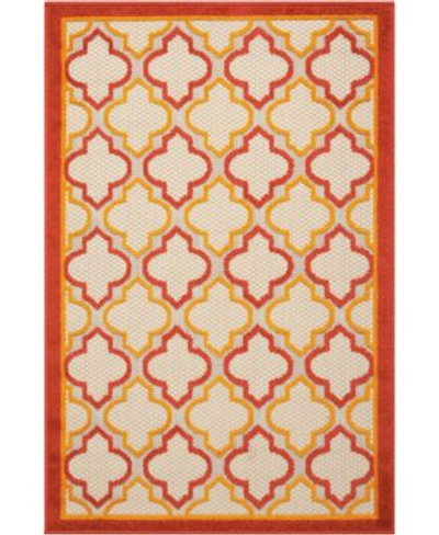 Nourison Aloha Alh06 Area Rug In Red