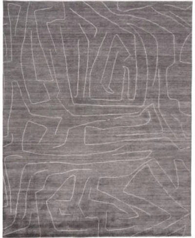 Simply Woven Amayah R8698 Charcoal Area Rug