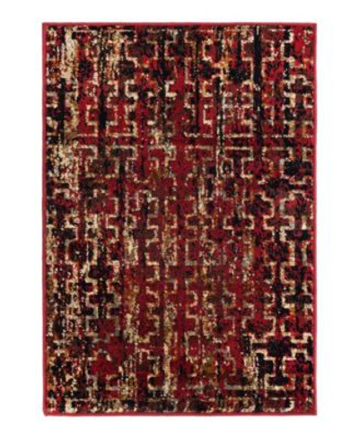 Bayshore Home Titan Ttn03 Area Rug In Burgundy