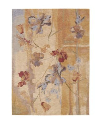 Nourison Closeout  Rugs Somerset St18 Art Flower Beige In Tan/beige