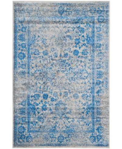 Safavieh Adirondack 109 Gray Blue Area Rug Collection In Ivory