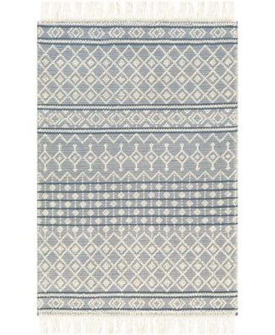 Surya Farmhouse Tassels Fts 2304 Denim Rug