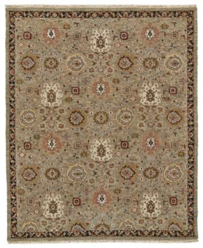 Simply Woven Evie R0760 Sage Area Rug