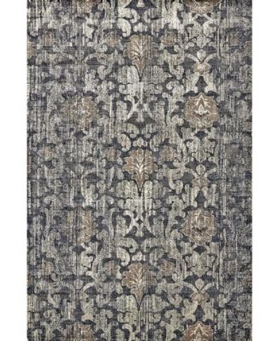 Simply Woven Lia R3268 Charcoal Area Rug In Granite
