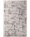 Portland Textiles Closeout  Urban Exposure Mondamin Area Rug In Silver