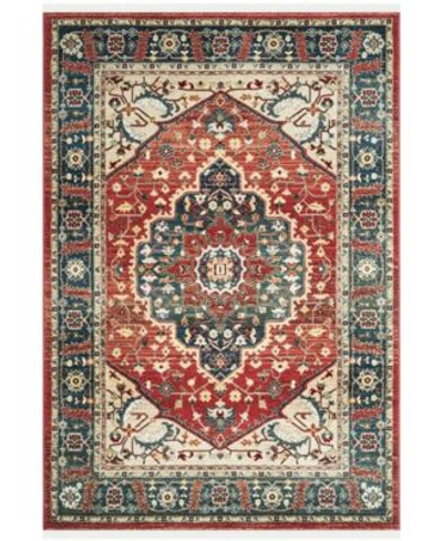Ralph Lauren Chloe Lrl1221a Red Navy Area Rug