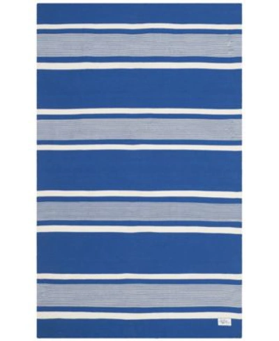 Lauren Ralph Lauren Hanover Stripe Lrl2461c Blue Area Rug Collection