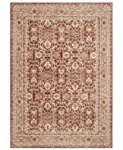 Ralph Lauren Warwick Lrl1310b Oxblood Area Rug Collection In Red