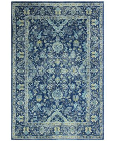 Bb Rugs Medley 5394a Area Rug In Dark Blue