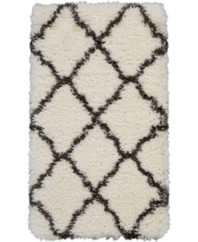 Nourison Luxe Shag Lxs02 Ivory Rug