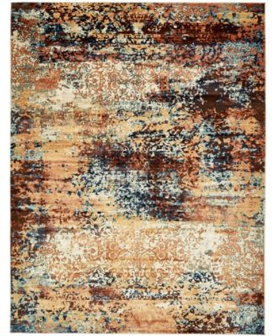 Bayshore Home Marblesea Mrb4 Area Rug Collection In Peach