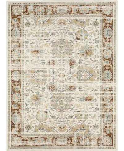 Karastan Zephyr Mistral Area Rug In Rust