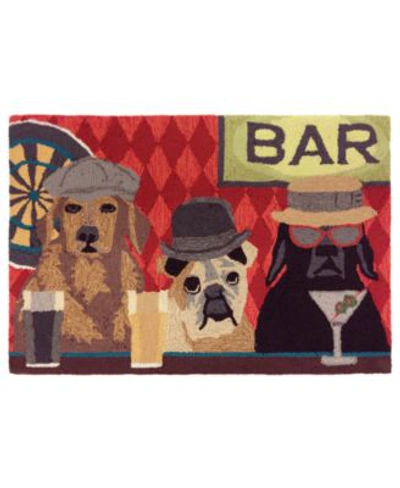 Liora Manne Front Porch Indoor Outdoor Bar Patrol Port Area Rugs In Multi