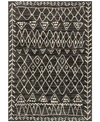 SPRING VALLEY HOME EMORY EB 09 BLACK IVORY AREA RUGS