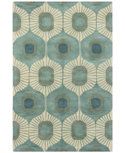 Bb Rugs Alistar Ali-103 3'6" X 5'6" Area Rug In Aqua