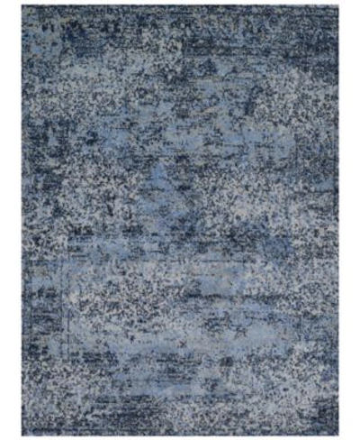 D Style Fusion Light Blue Grey Area Rug Collection
