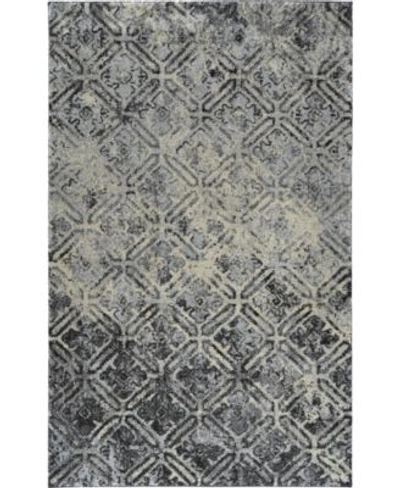D Style Tempo Tem8 Charcoal Area Rug Collection In Mocha
