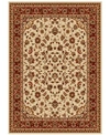 Km Home Closeout!  Pesaro Kashan Ivory/brick 2'2" X 7'7" Runner Area Rug In Ivory
